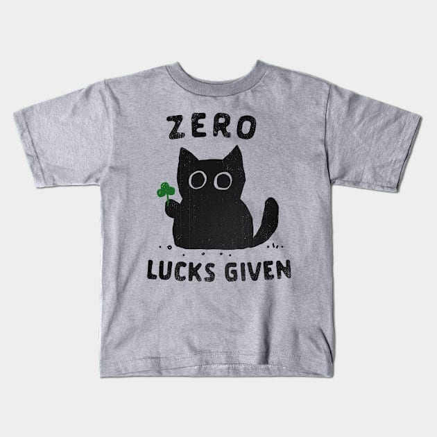 Zero Lucks Given Kids T-Shirt by kg07_shirts